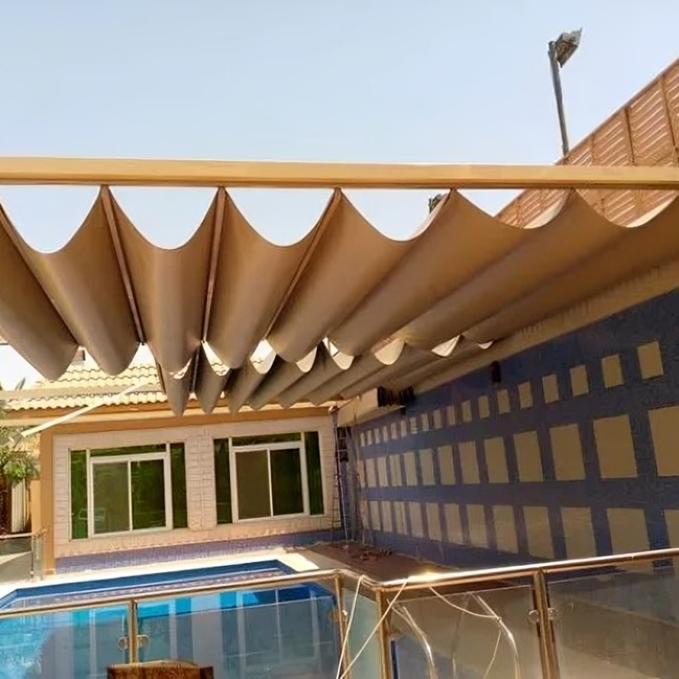 تركيب مظلات متحركة بالجنوب لتضليل مثالي